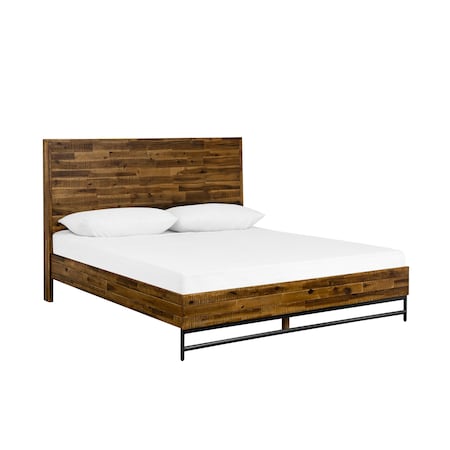 Armen Living Cusco Rustic Acacia Platform Queen Bed LCCUBDACQN